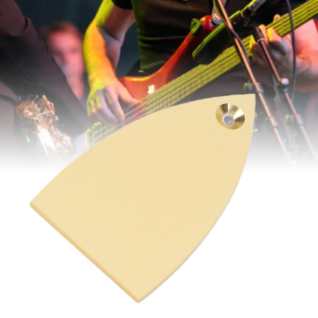Freelover-BR 5 peças tampa de haste de guitarra, liga de alumínio, 1 furo, placa de cabeçote para modificação, reparo,
