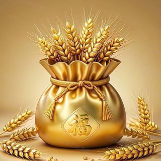 Estoque pronto novo estilo arroz orelha saco de dinheiro sorte cartaz adesivo estilo chinês entrada da sorte decoração p