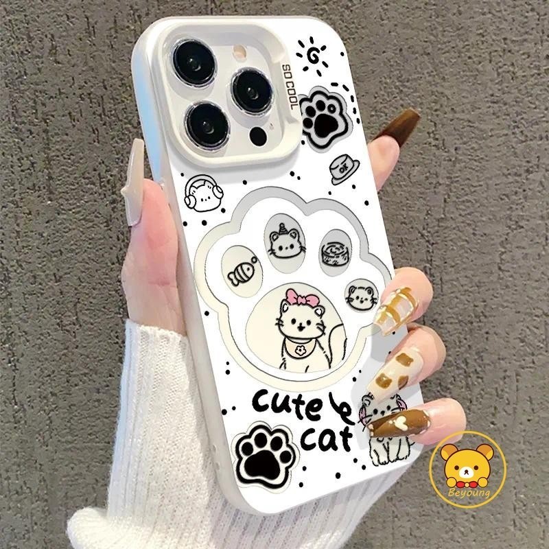 Capa De Telefone De Gato De Desenho Animado Para Samsung Galaxy A37 A36 A35 M35 A34 F34 M34 A33 A32 M32 A31 M31 Prime M3