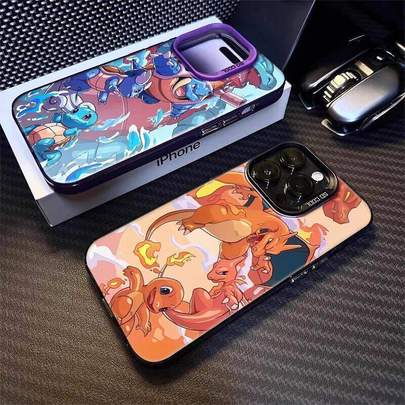 Pokemon Squirtle Charmander Caso Para Samsung Galaxy A27 A57 A37 A56 A17 A07 A55 A37 A16 A06 A15 A54 A73 A32 A53 A35 A14