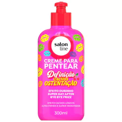 Creme Para Pentear Salon Line Definição Cachos Ostentação 300ml