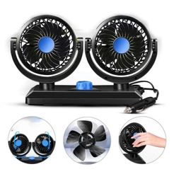 Ventilador Automotivo Turbo Duplo P/carro Caminhao 12v Entrada de Acendendor
