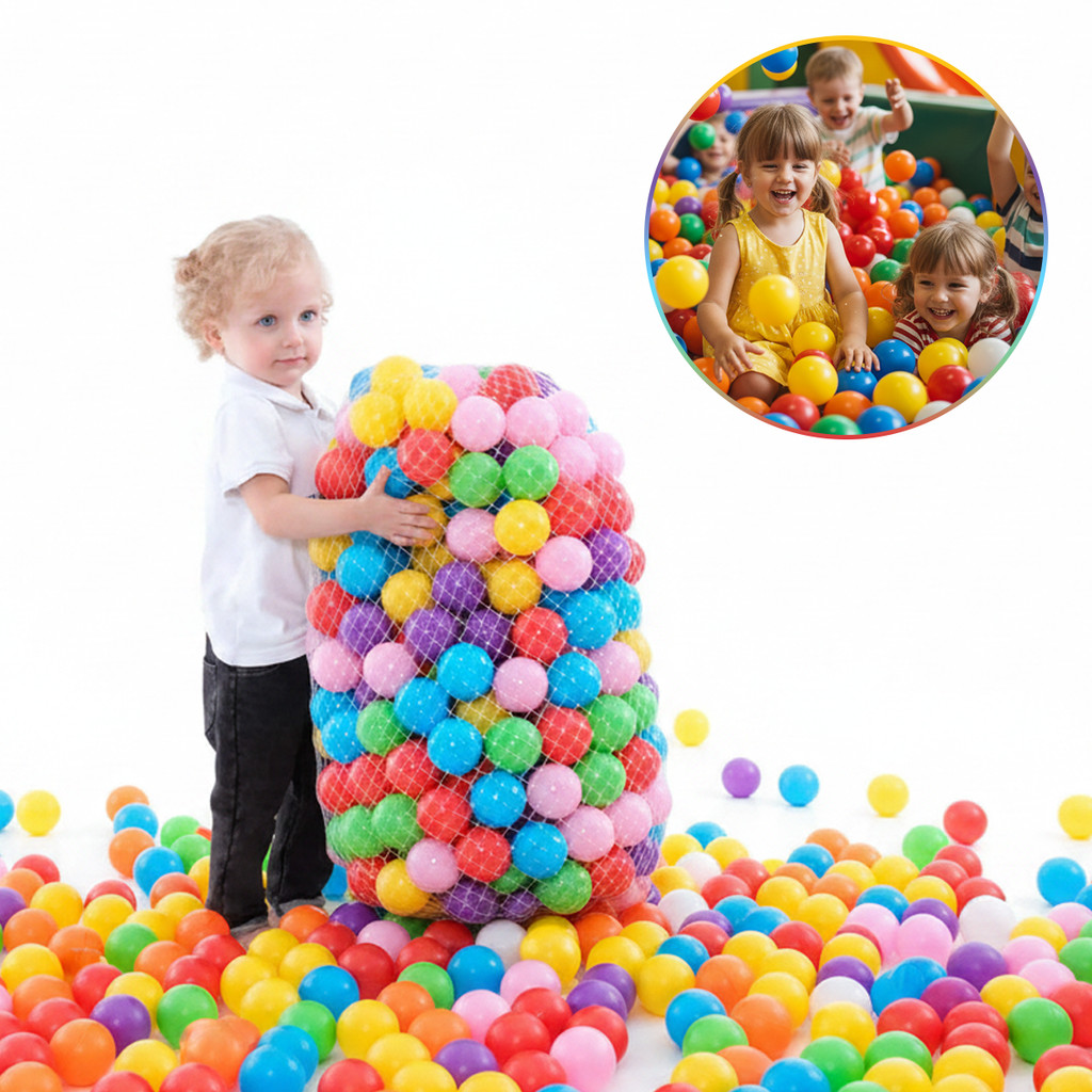 Saco de Bolinhas Coloridas Piscina Infantil 100 unidades