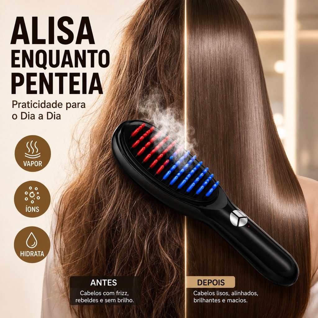 4-in-1 laser massage brush – hair treatment and anti-hair loss