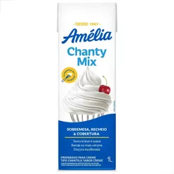 Chantilly Amelia Chanty Mix Tradicional 1L Vigor Confeitaria Creme Para Bater Bolo