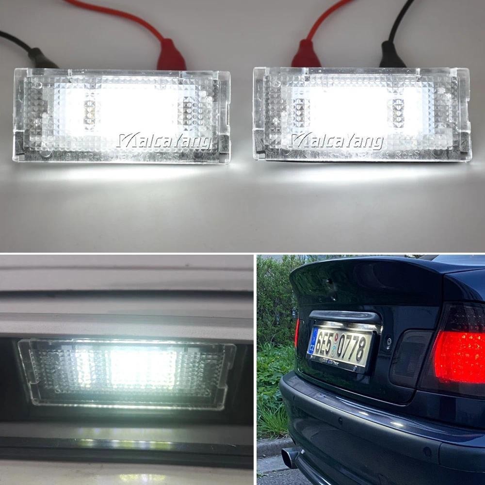 Para BMW Série 3 E46 Sedan Touring Estate Compacto Branco 2 Pçs Luzes Da Placa De Identificação Lâmpadas CANBUS Carro Ne