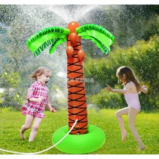 Inflável coqueiro spray água coqueiro ao ar livre crianças spray água coqueiro verão resfriamento inflável spray água br