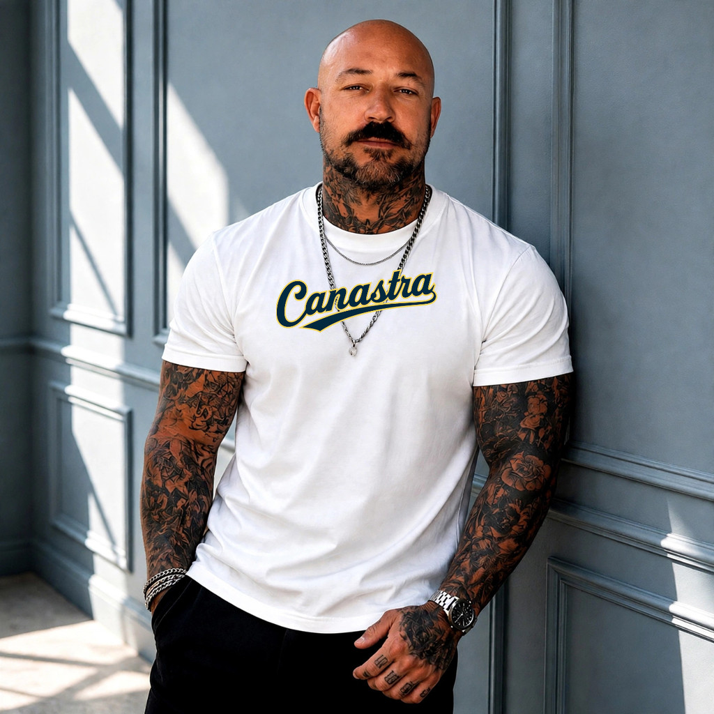 Camiseta Masculina Estampada Canastra 100% algodão Malha Premium Tecido Casual t shirt Cross Esporte Exercício Fitness P