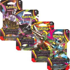 Blister Unitário Pokémon TCG ME05 Mega Evolução Escuridão Absoluta 6 Cartas Original Copag
