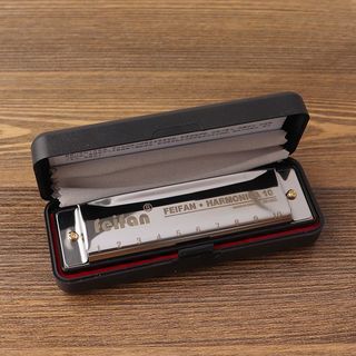 Estoque pronto < Harmônica A1vq00-Student 10 buracos Small Blues Harmonica tocando instrumento iniciante 8.27