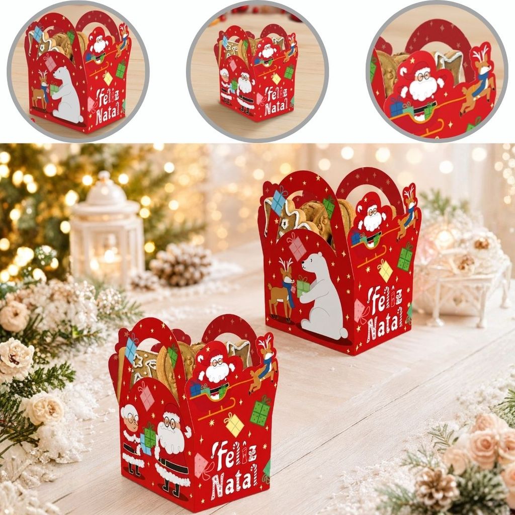 10 CACHEPOT P/ PRESENTE NATAL C/ ALÇA 12X9X16 DIVERTIDO 6259 ( NATAL IDEIA 2026 )