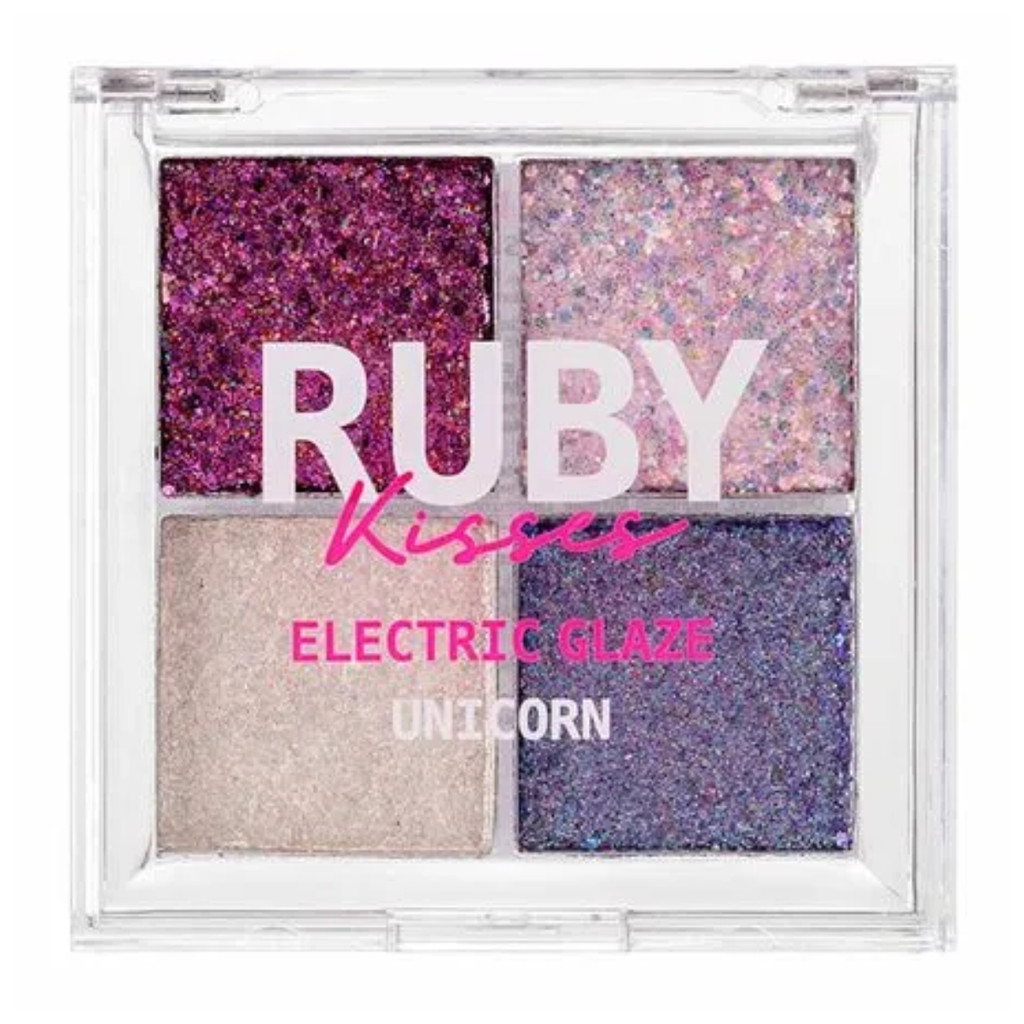 PALETA DE SOMBRAS EYESHADOW GLITTER UNICORN RUBY KISSES