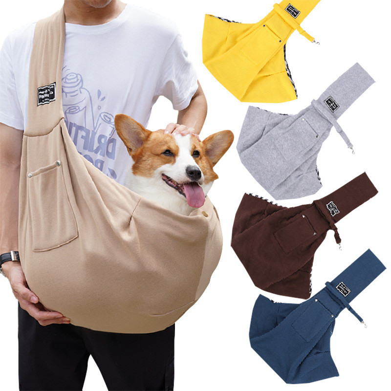 Bolsa mensageiro para animais de estimação, bolsa para passeio de cachorro, mochila portátil para animais de estimação,