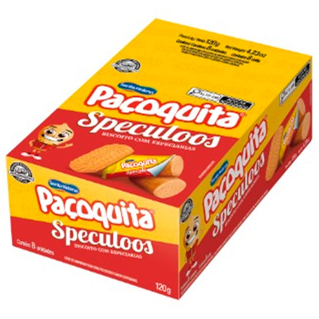 Paçoca Biscoito Especiarias Paçoquita Speculoos 120g - Santa Helena