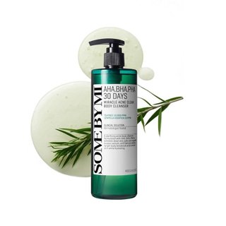 SOMEBYMIAHABHAPHA30DaysMiracleAcneClearBodyCleanser13.5oz – Sabonete Corporal para Acne com Ácido Salicílico e Óleo de M