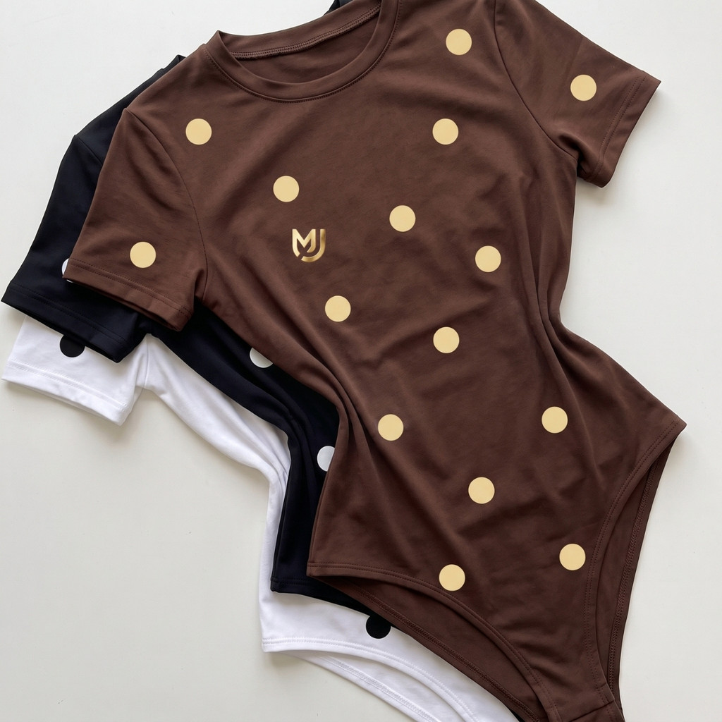 Body Manga Suplex Feminino Premium Manga Curta Ajustada Elegante Casual Confortável Versátil