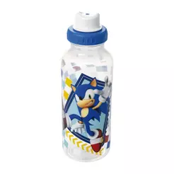 Garrafa Squeeze Sonic Azul 600 ml Sega Plasútil
