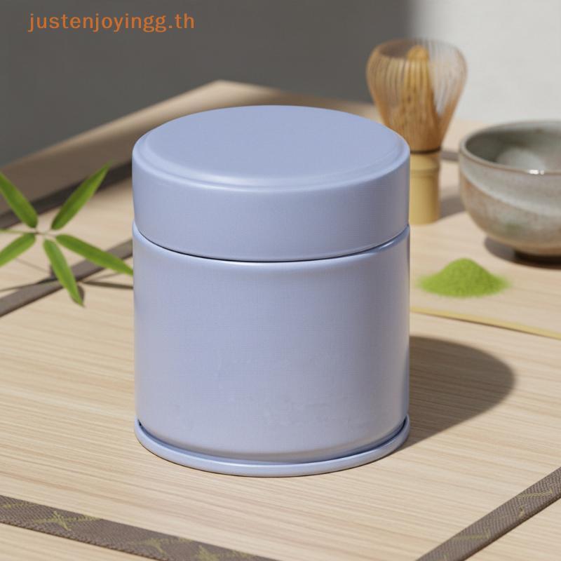 { JJTH } Mini Matcha Em Pó Selado Pode Thi Frasco De Armazenamento De Folha De Flandres 1 Peça Recipiente Portátil De Ch