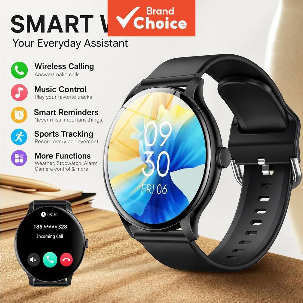 Novo Smartwatch 2026 Monitor de Sono e Saúde com Taxa Cardíaca, Chamada Bluetooth, Rastreamento GPS, Para Android e iOS