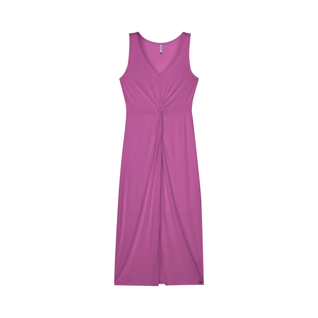 Vestido Midi Detalhe Torcido Feminino Marialícia Rosa