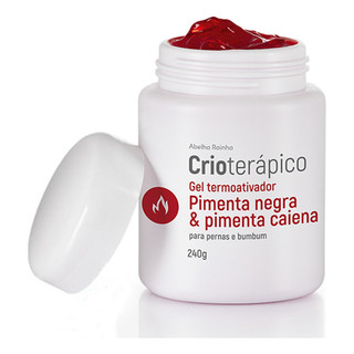 Gel de Massagem Termoativo com Pimenta Preta de Caiena para Crioterapia