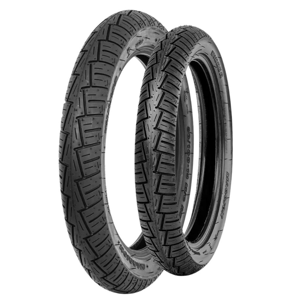 Par Pneus De Moto Maggion 2.75-18 + 90/90-18 Winner