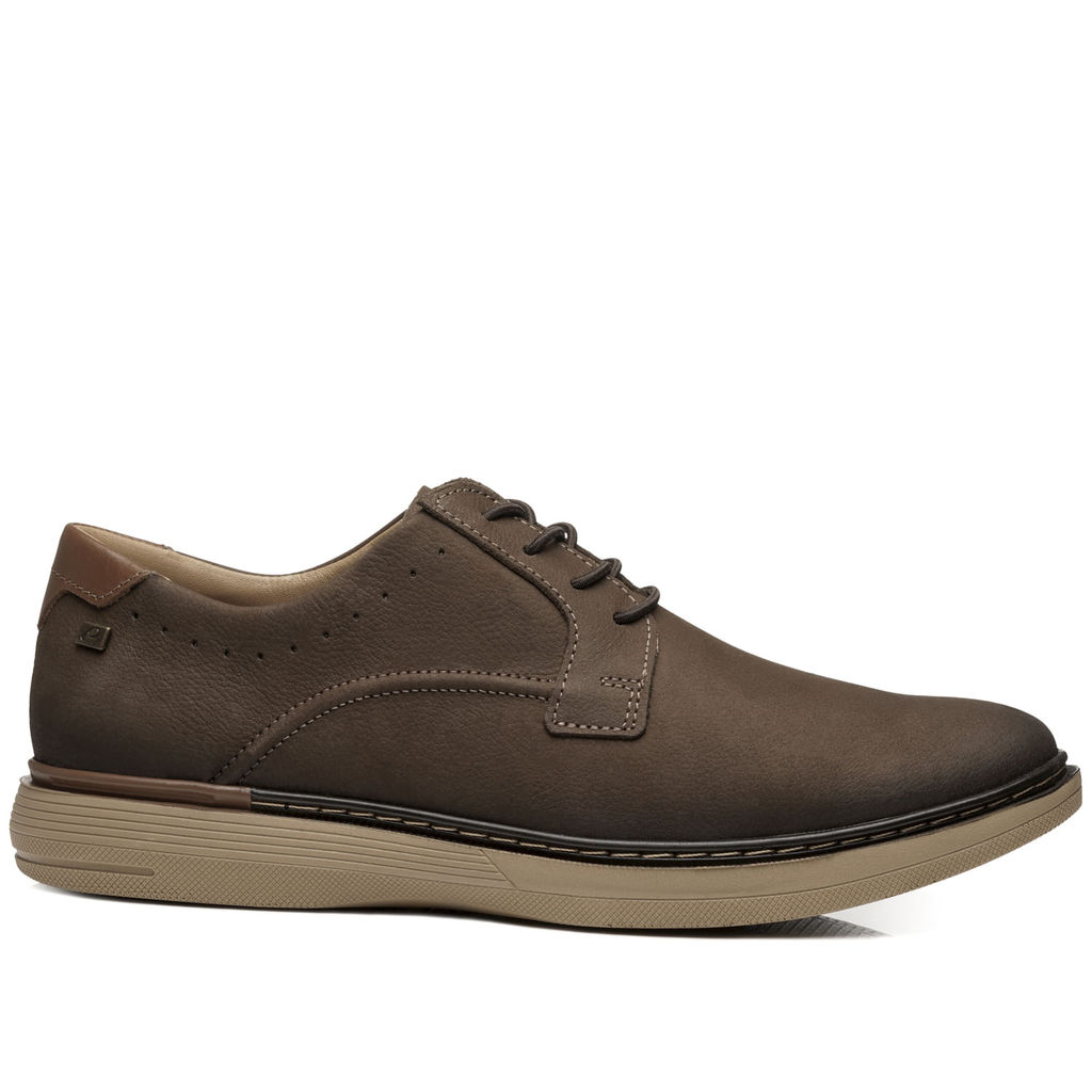 Sapato Casual Pegada Masculino em Couro Chocolate 127603-05