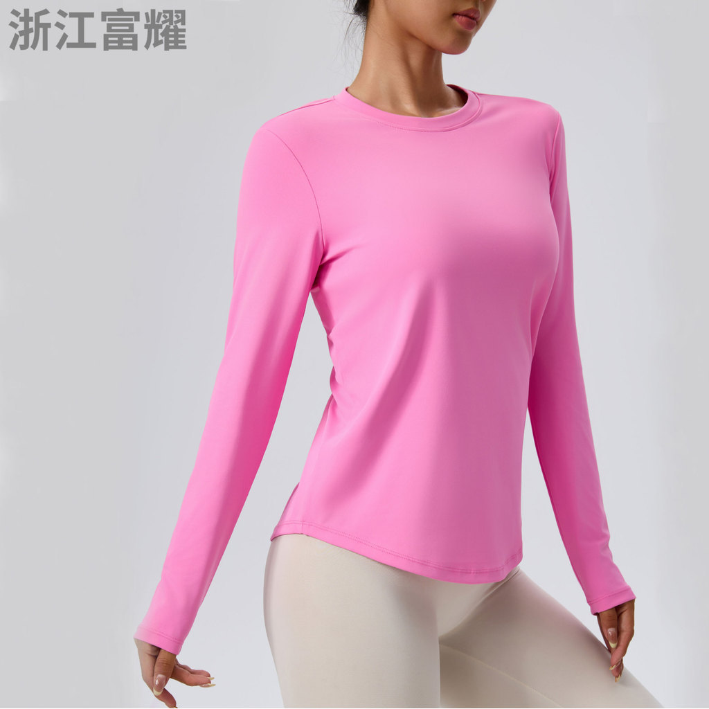 2026 novo estilo primavera lazer ao ar livre esportes topo respirável Pilates moletom de manga comprida roupas de Fitnes