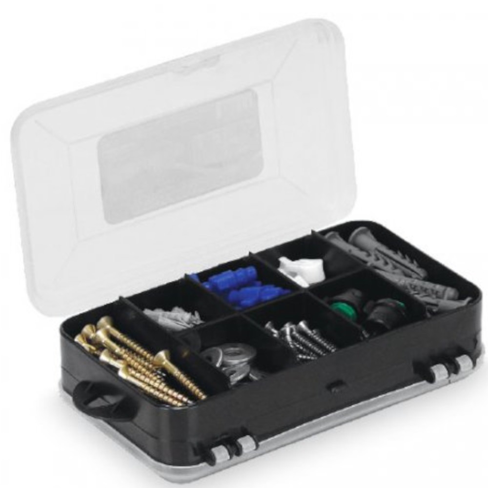 Organizador plástico com 13 compartimentos - Double case 8002 Arqplast