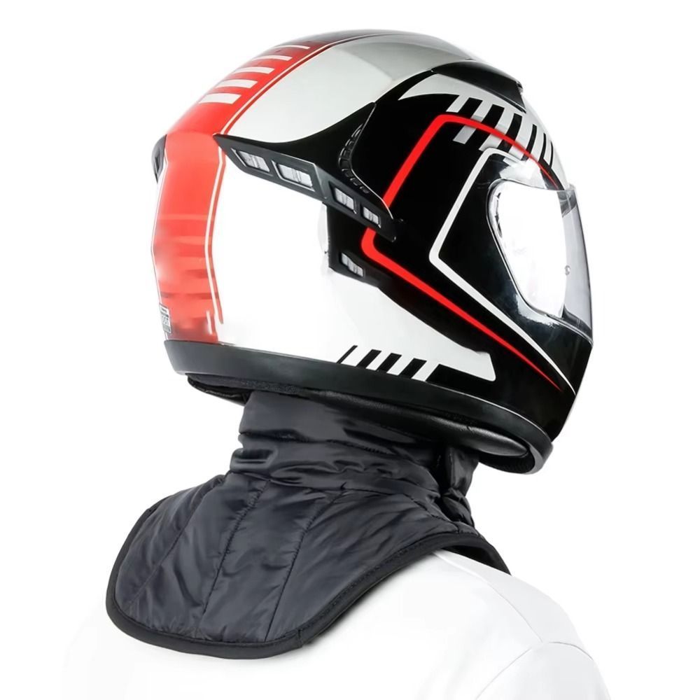 2026 CURTES Aquecedor de pescoço para motociclistas de inverno, protetor de ombro corta-vento curto/longo, protetor ajus