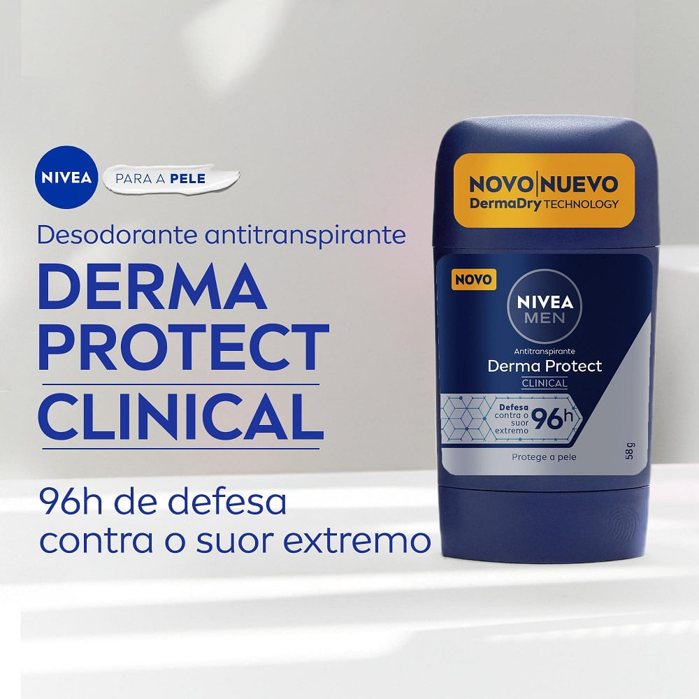 Desodorante Stick Nivea Men Derma Protect Clinical 96h 58g · foto 2