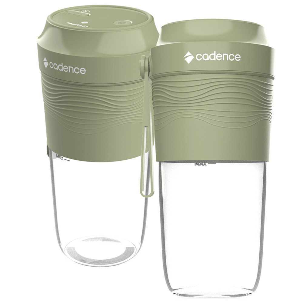 Kit com 2 Blenders Portáteis Sem Fio Agitaê Cadence