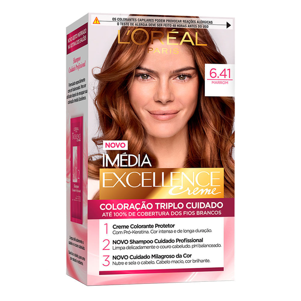 Tintura Imedia Excellence 6.41 Marrom 47g