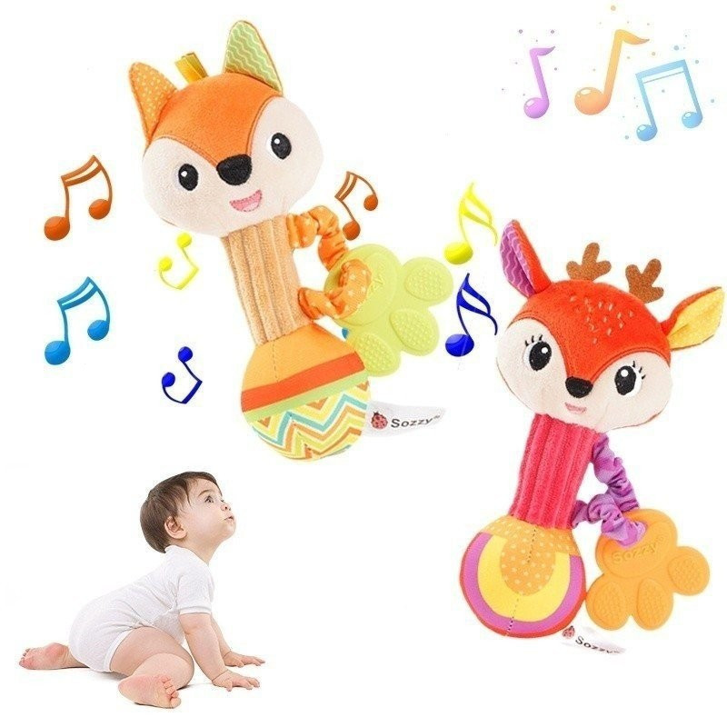 Miss.YE Baby Soft Rattles Shaker , Toys , Brinquedos De Bebê Com Som Para 3 6 9 12 Meses E Presente Recém-Nascidos