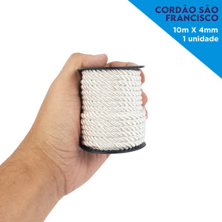 Cordão São Francisco 4mm 10 Metros Resistente Ideal Para Artesanato Laços Fantasias e Decoração