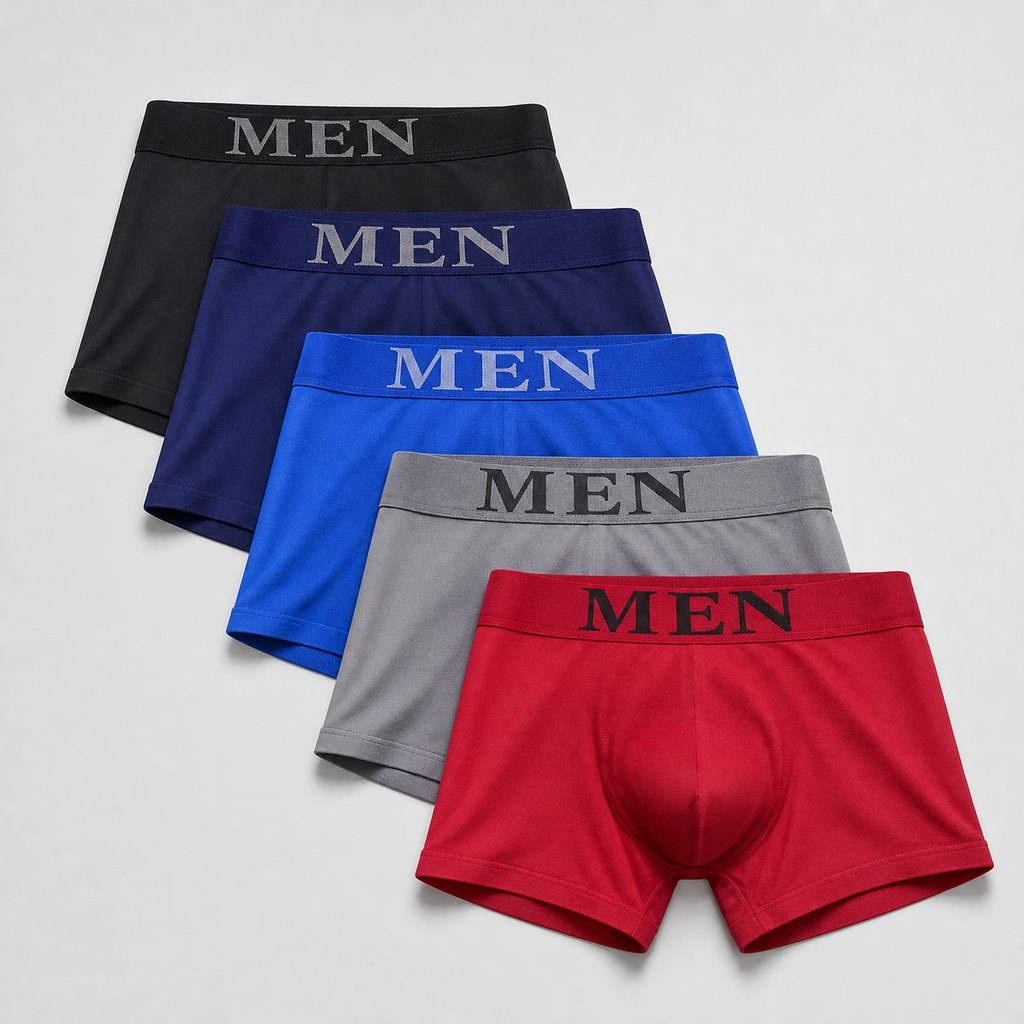 Cueca Boxer Masculina Microfibra Lisa Sem Costura