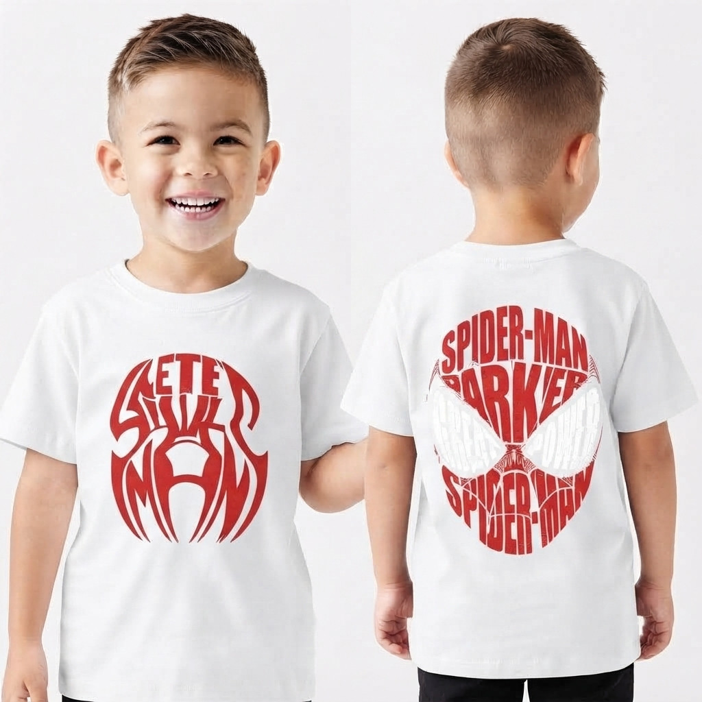 Camiseta Infantil Homem Aranha Menino Spider Man Algodão Estampada  P ao GG Envio Imediato