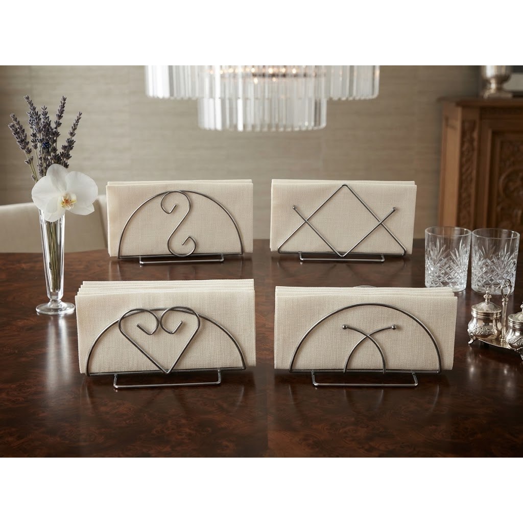 Porta Guardanapo Papel de Mesa Aramado Cromado