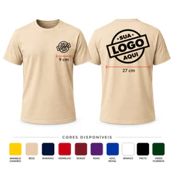 CAMISA 100% ALGODÃO UNISSEX ESTAMPA PERSONALIZADA LOGO UNIFORME FOTOS ARTS FRASES DA SUA PREFERENCIA