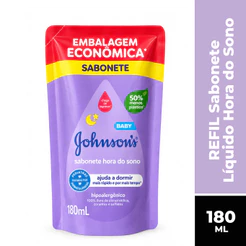 REFIL SABONETE LÍQUIDO INFANTIL JOHNSONS BABY HORA DO SONO 180ML