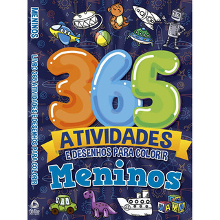 Livro 365 Atividades E Desenhos Para Colorir Meninos Editora Online Crianças Filhos Infantil Desenho