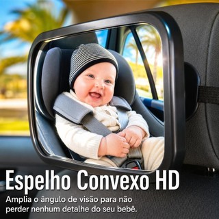 1/2/3Pcs Espelho Retrovisor Banco Traseiro Bebê Conforto Cadeirinha Campo de visão amplo Material inquebrável