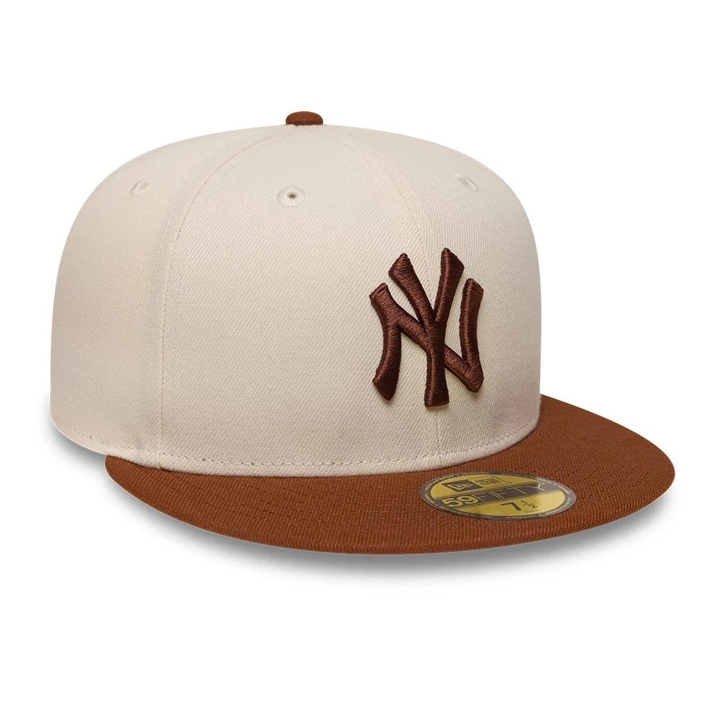 Boné New Era 59Fifty New York Yankees League Essential Bege — imagem 2 de 2