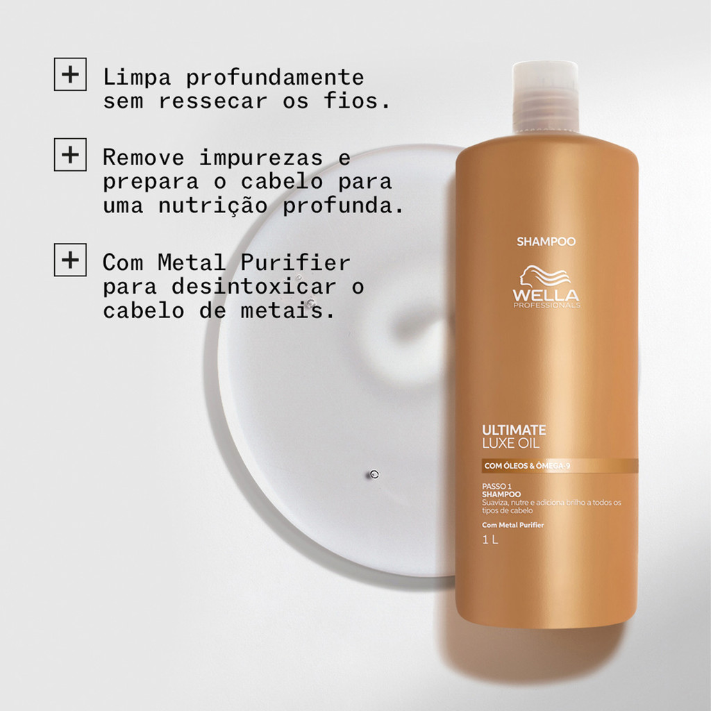 Kit Wella Professionals Ultimate Luxe Oil - Shampoo Litro e Válvula (2 produtos) · foto 2
