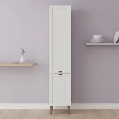 Armário Paneleiro 45cm com 2 Portas 2410 Provençal Yescasa Branco
