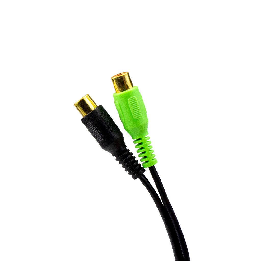 Kit 2 Cabos Rca Y 1M2F 30cm Stand 1 Macho - 2 Fêmeas Unidade — imagem 2 de 2
