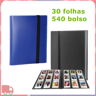 Álbum de fichário para 540 cards, álbum Kpop pequeno, 30 páginas duplas, adequado para cards de jogos e esportes