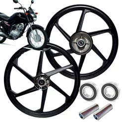 Jogo Roda Liga Leve Cg 125 Fan 2009 Ate 2018 Freio a Disco (ADAPTAÇÃO)