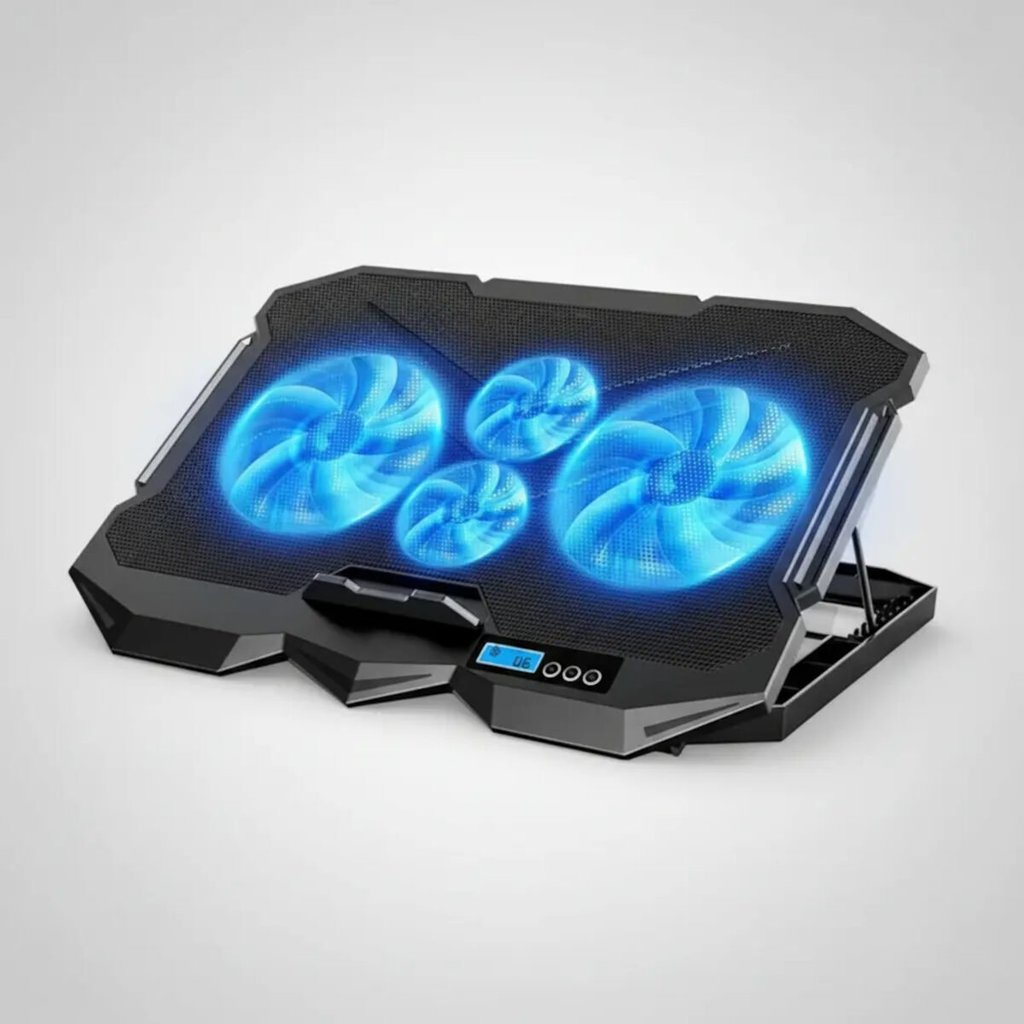 Suporte Gamer Notebook 4 Coolers Ventoinhas Mesa Projetada