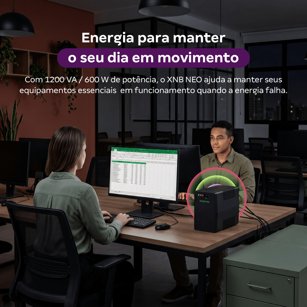 Nobreak XNB NEO 1200VA-120V Intelbras — imagem 2 de 2